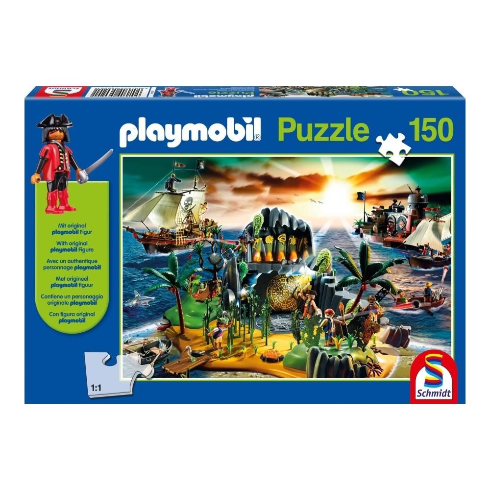 Schmidt Puzzle 150 db - Playmobil Kalózsziget + Playmobil figura