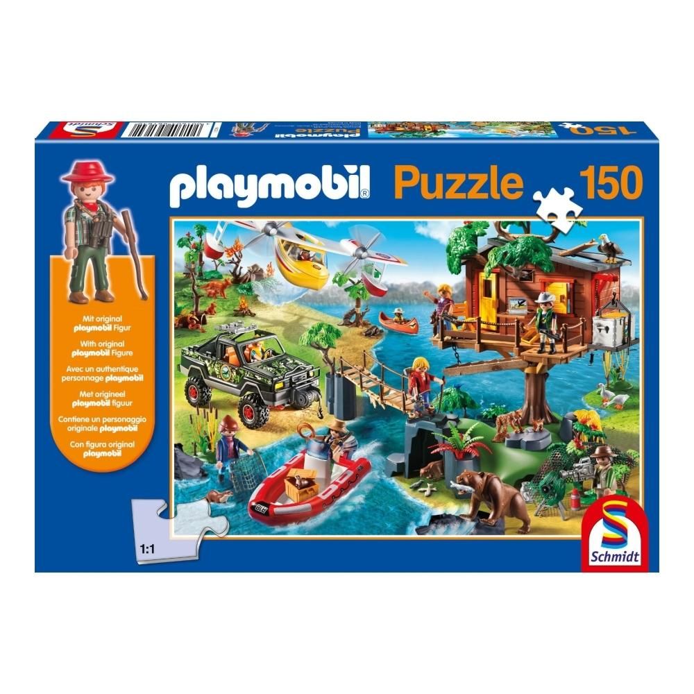 Schmidt Puzzle 150 db - Playmobil Lombház + Playmobil figura