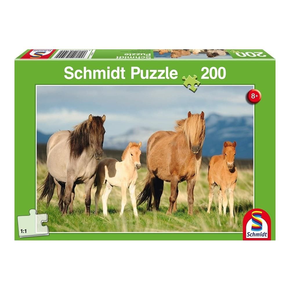 Schmidt Puzzle 200 db - Lócsalád