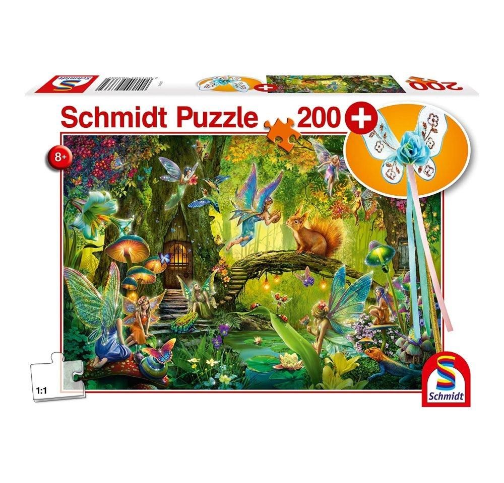 Schmidt Puzzle 200 db - Tündérek az erdőben + varázspálca