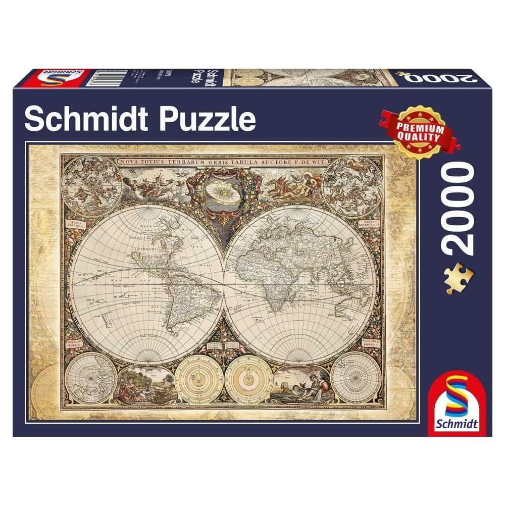 Schmidt Puzzle 2000 db - Történelmi világtérkép
