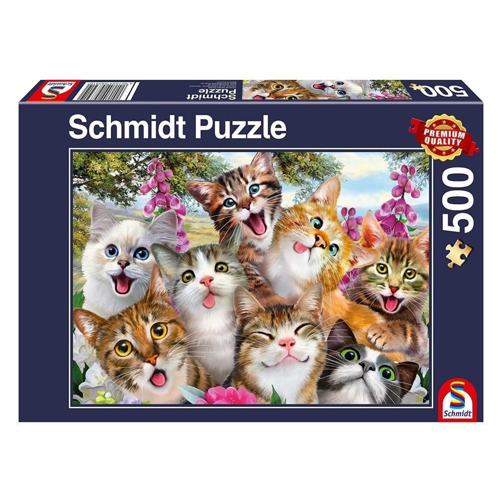 Schmidt Puzzle 500 db - Cica szelfi