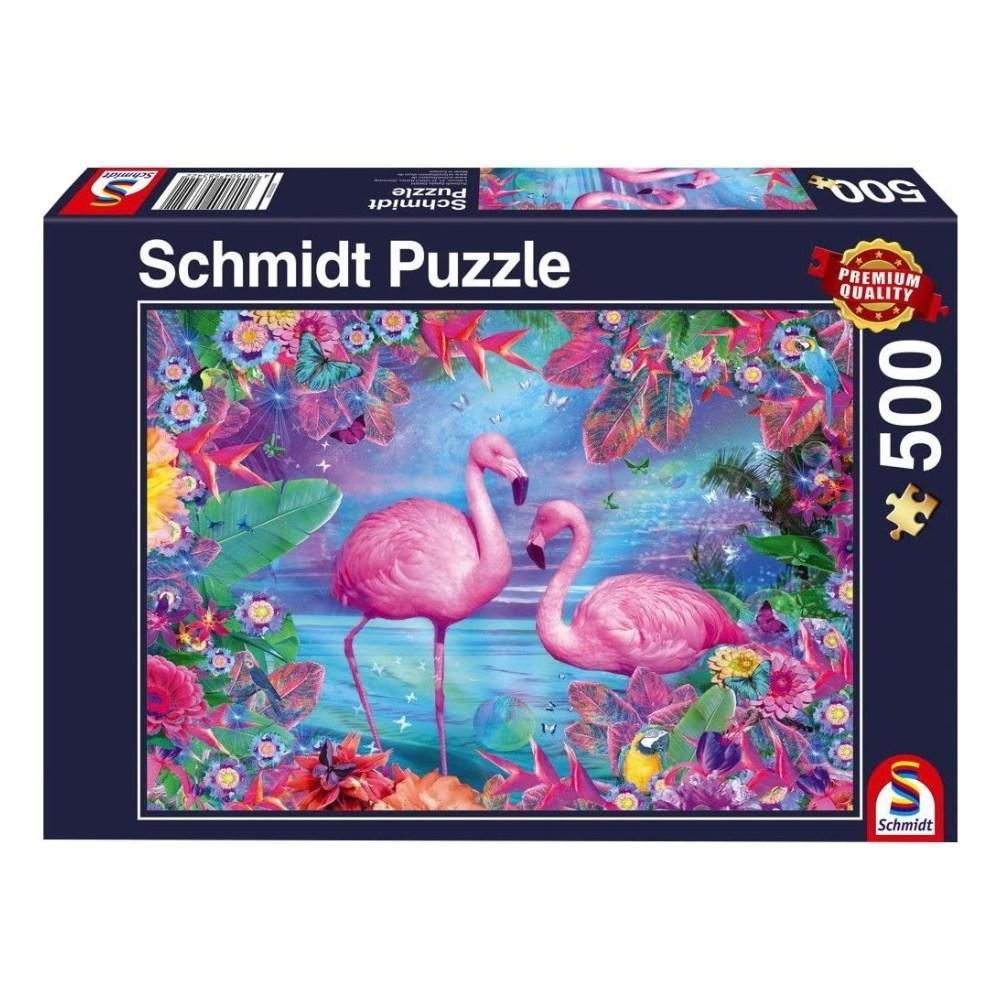 Schmidt Puzzle 500 db - Flamingók