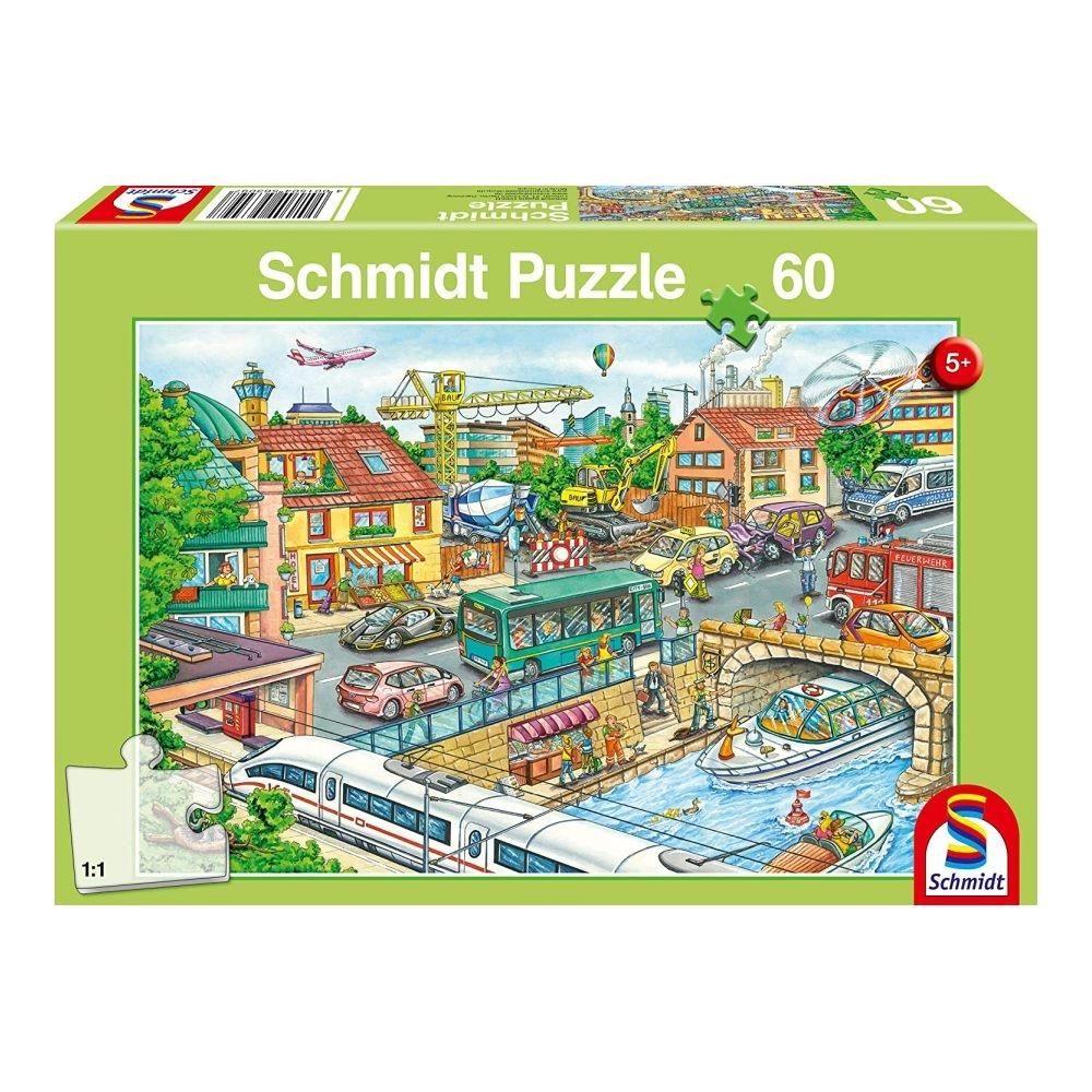 Schmidt Puzzle 60 db - Járművek a forgalomban