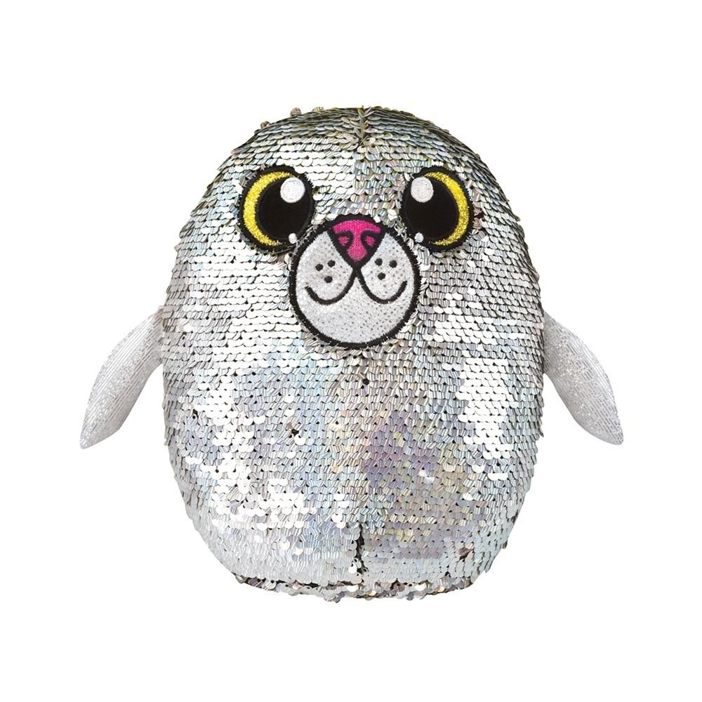 Shimmeez flitteres plüss, közepes - fóka