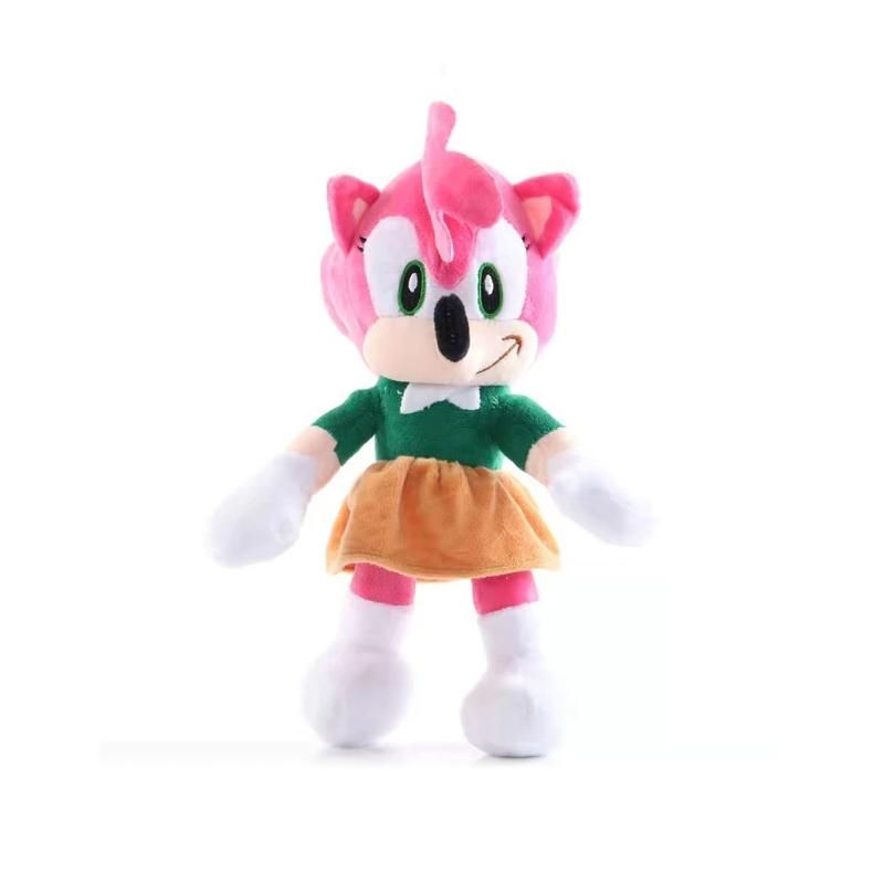 Sonic plüss figura, 28 cm, lógó - Amy Rose