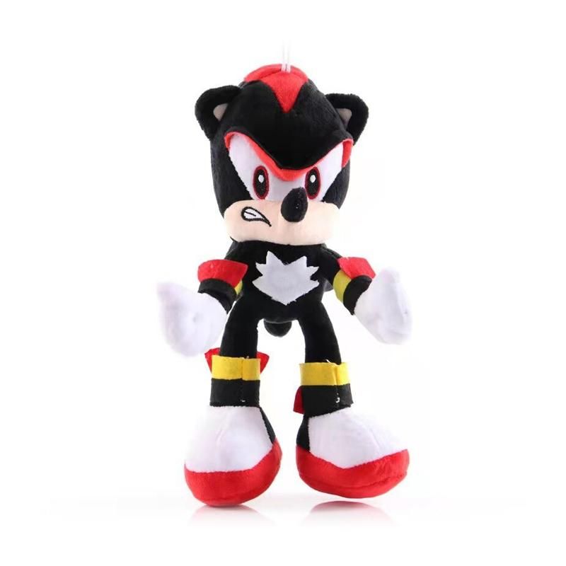 Sonic plüss figura, 30 cm, lógó - Shadow