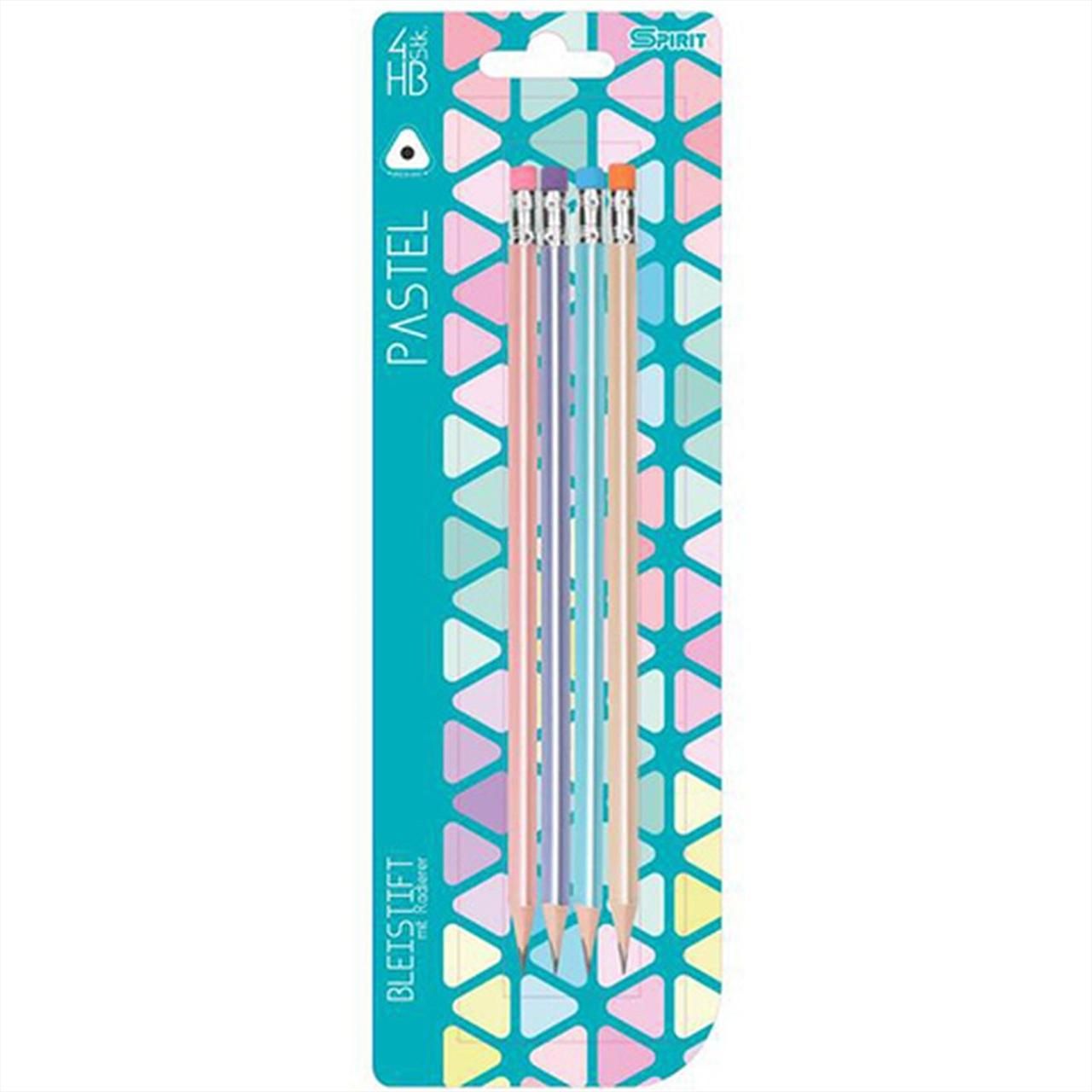 Spirit Ceruza radírral HB 4db-os szett