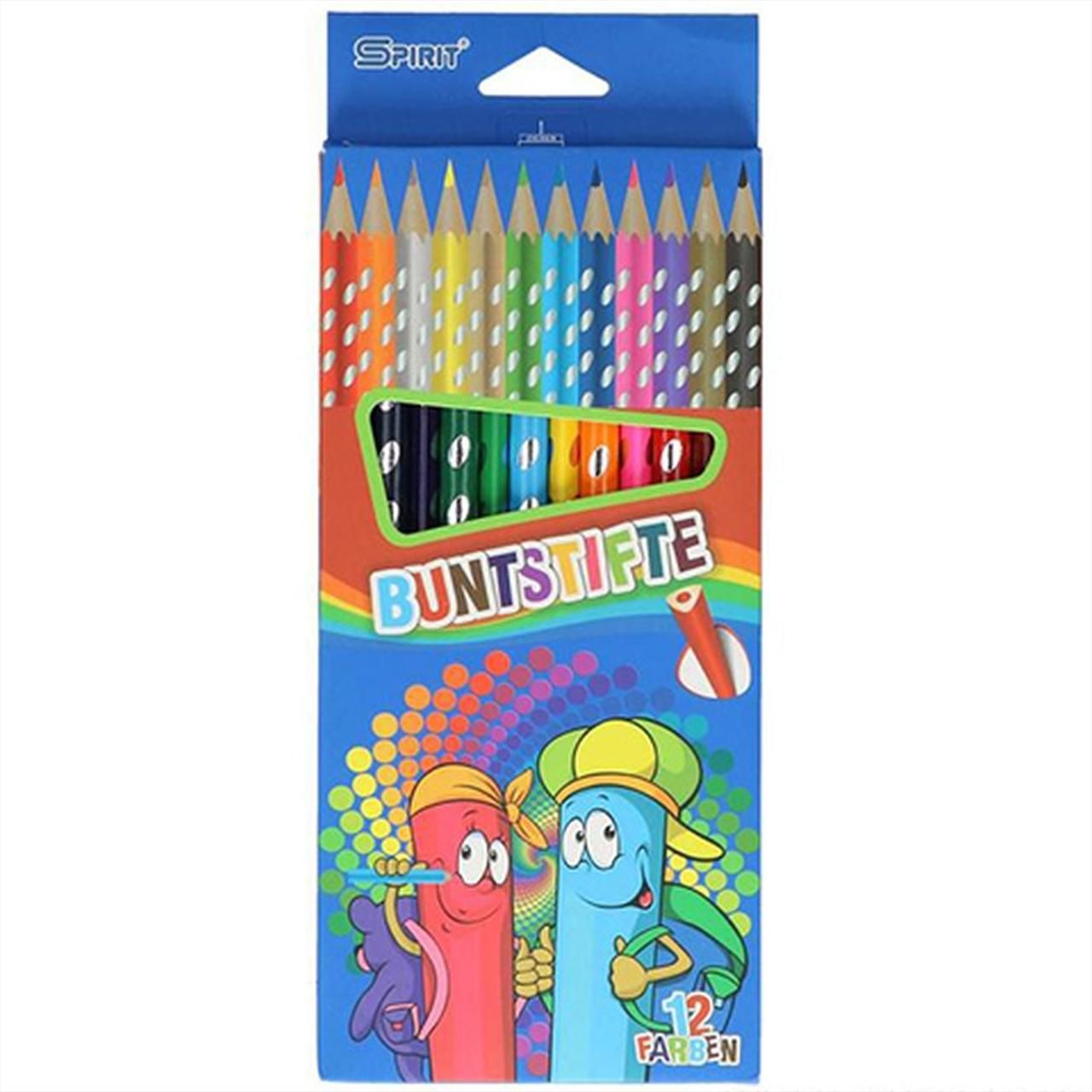 Spirit Háromszögletű színesceruza 12 db-os szett