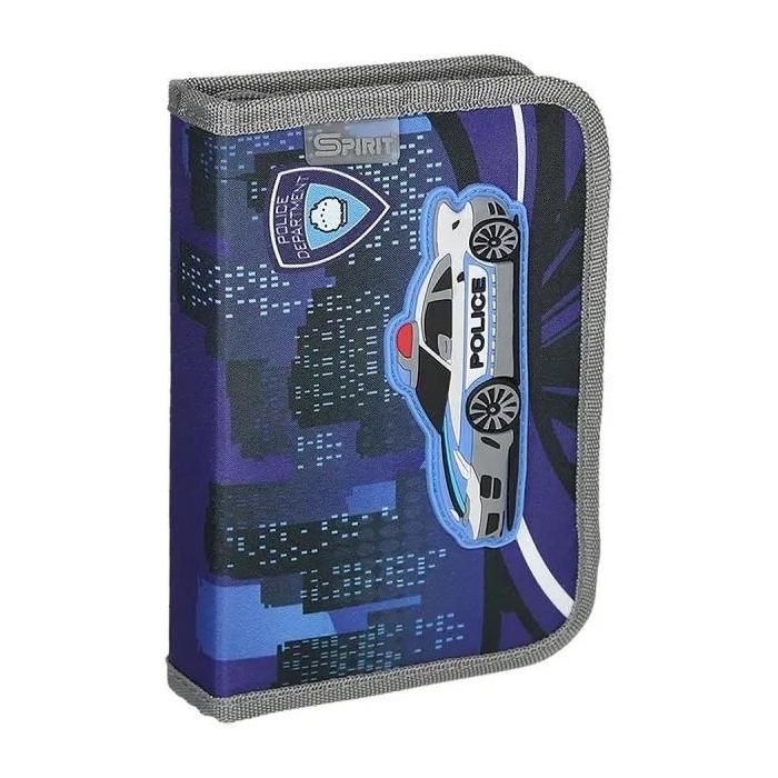 Spirit Rendőrautós kihajtható töltött tolltartó szett, 50 db-os
