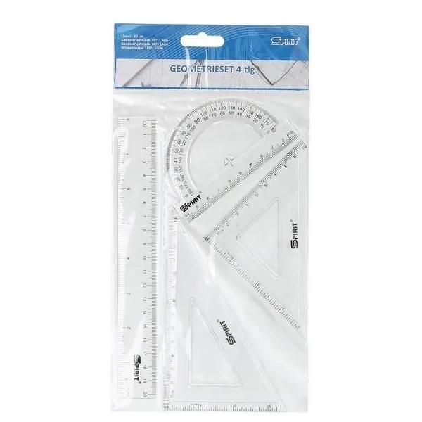 Spirit Vonalzó készlet, 4 db-os