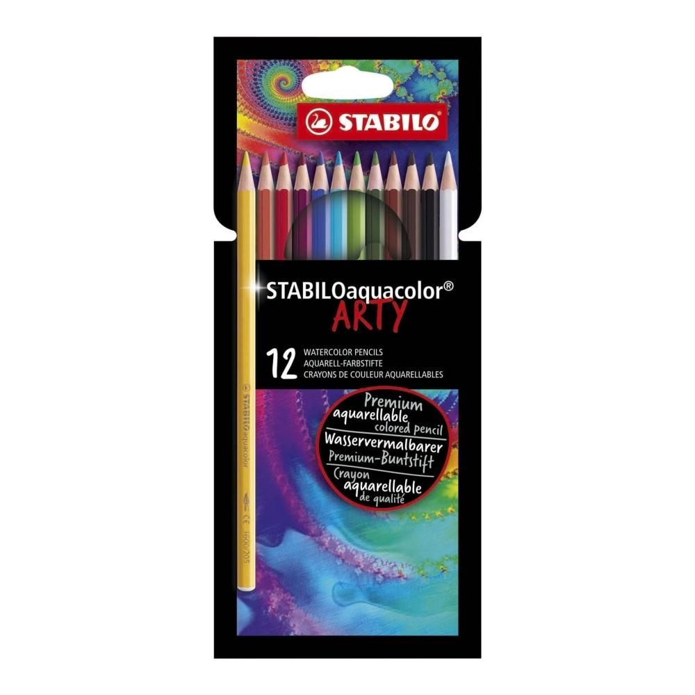 Stabilo ARTY Aquacolor színesceruza szett, 12 db-os