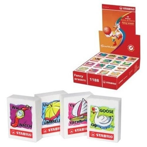 Stabilo Swano ABC radír, 1 db-os (többféle)