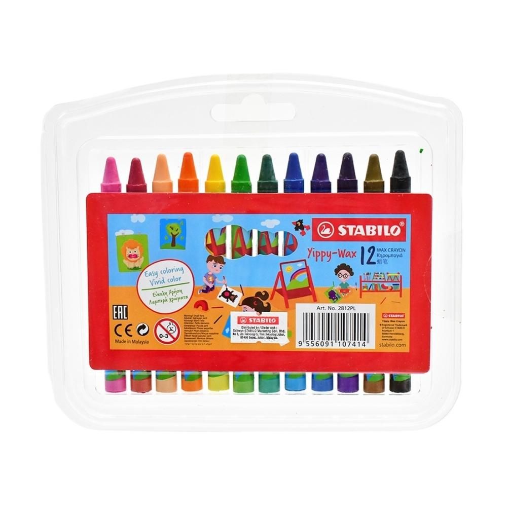 Stabilo Yippy-Wax zsírkréta készlet, 12 db-os