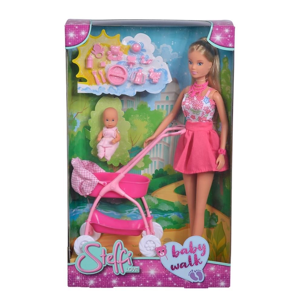 Steffi Love Babakocsis játékszett - rózsaszín