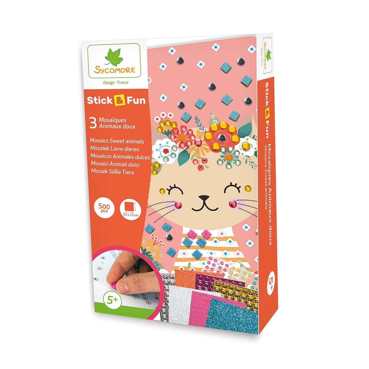 Sycomore Stick 'n fun Mozaikkép-készítő - Kedves állatok