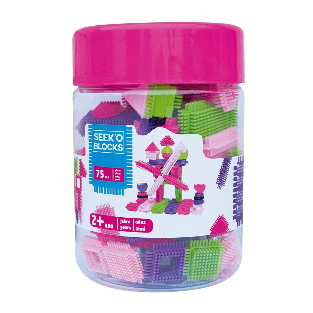 Sycomore Tüskés építőkészlet, lányos színek, 75 db-os