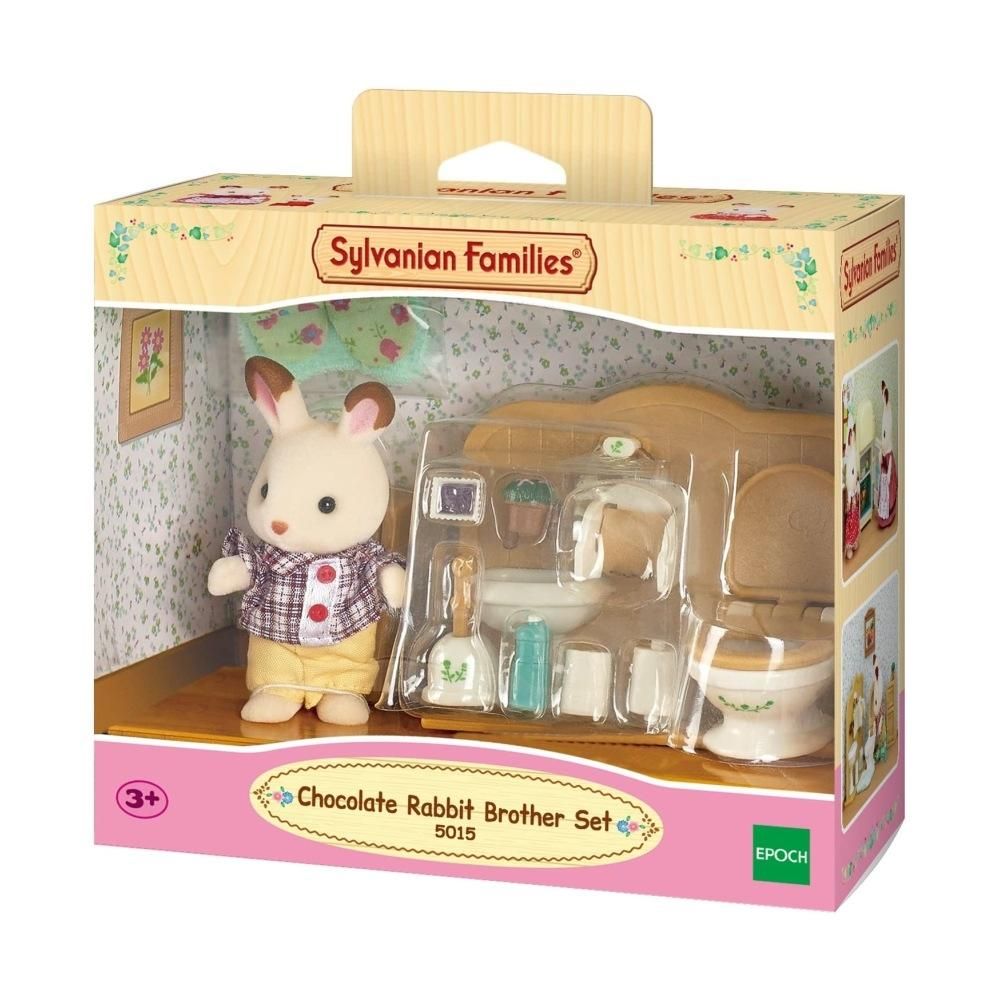 Sylvanian Families Csoki nyuszi bátyó fürdőszoba bútorral