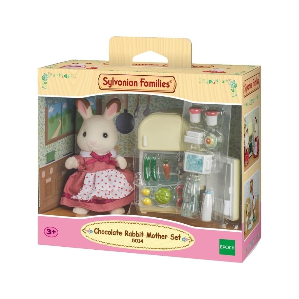 Sylvanian Families Csoki Nyuszi mama hűtőszekrénnyel