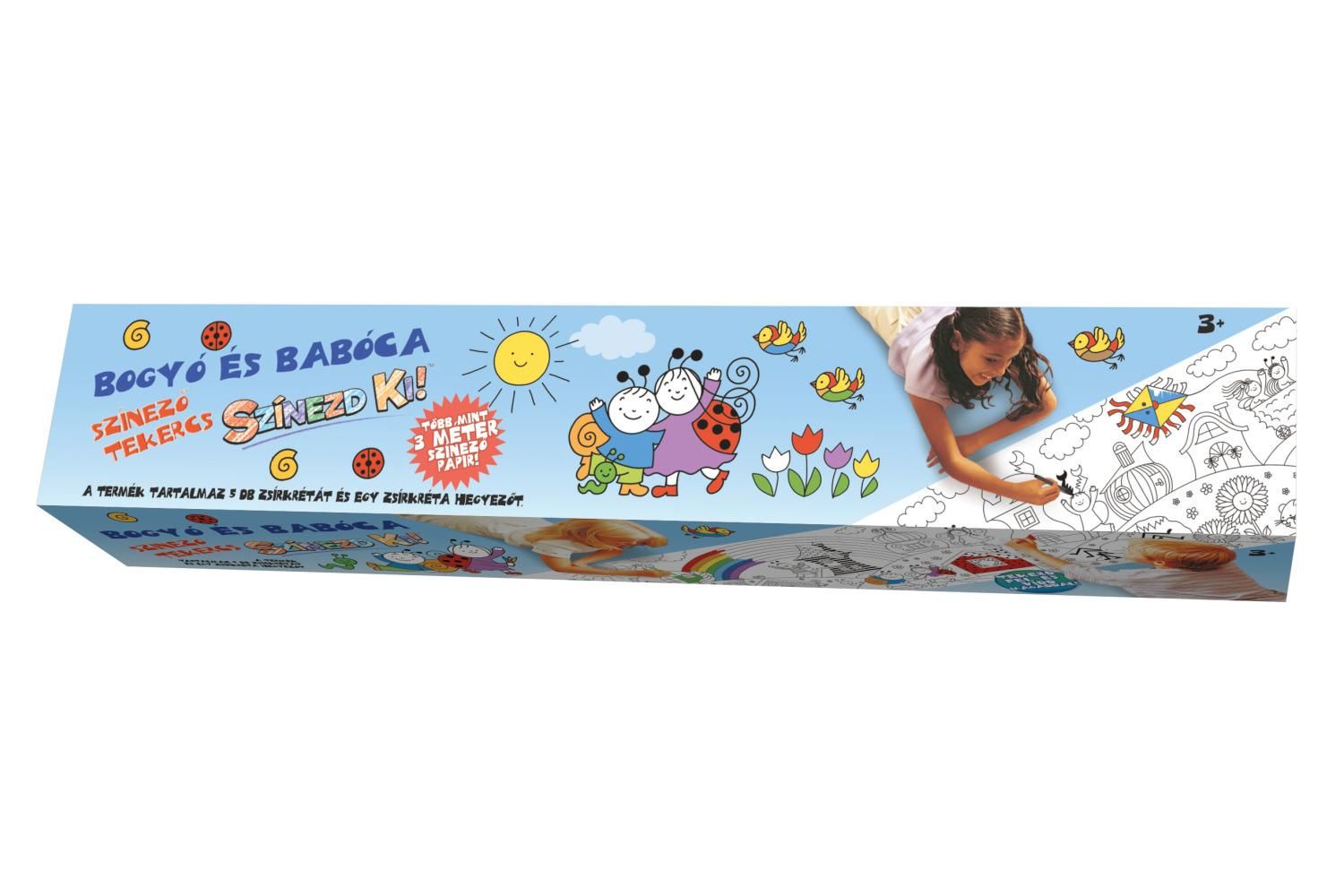 Színezd ki! színező tekercs, nagy - Bogyó és Babóca