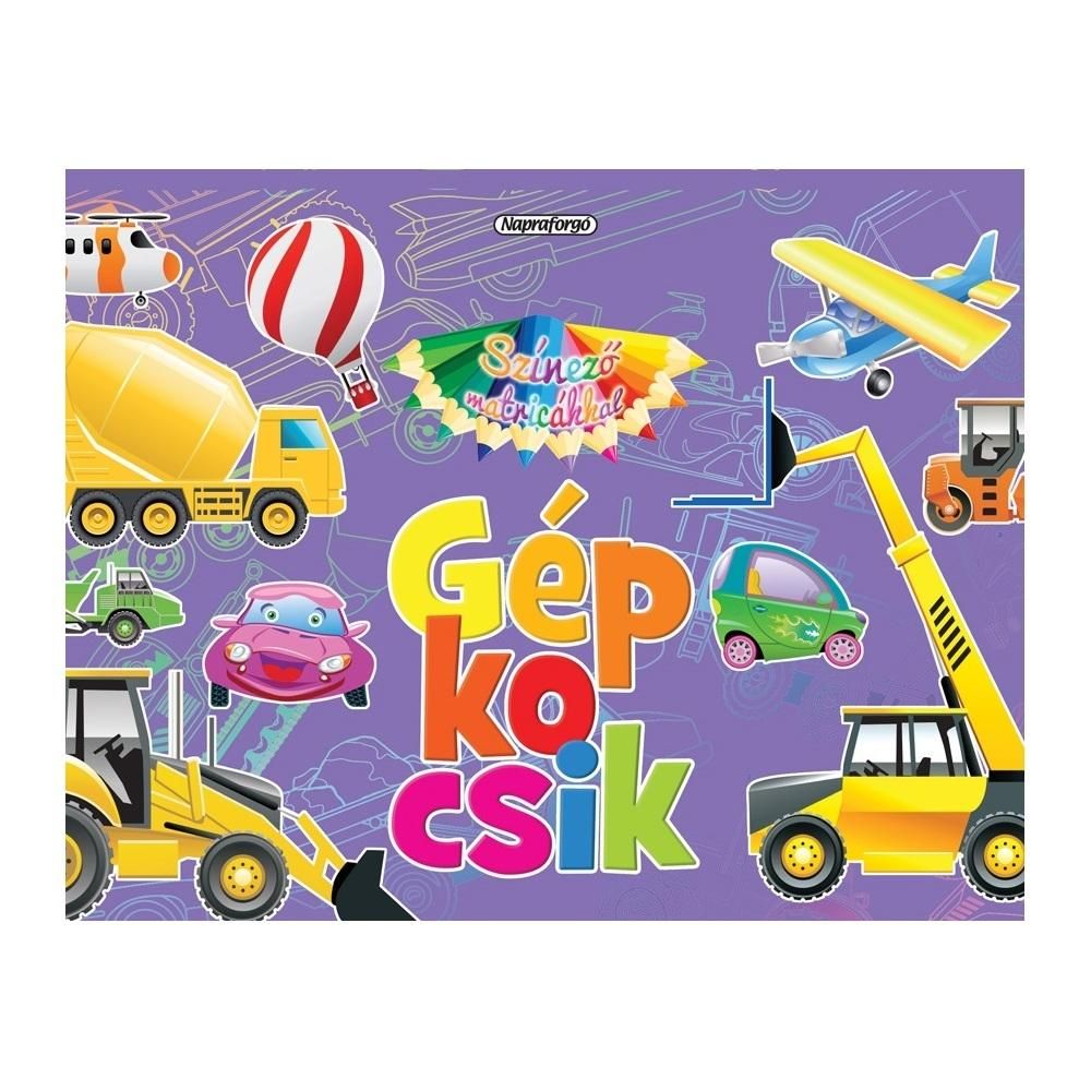 Színező matricákkal - Gépkocsik
