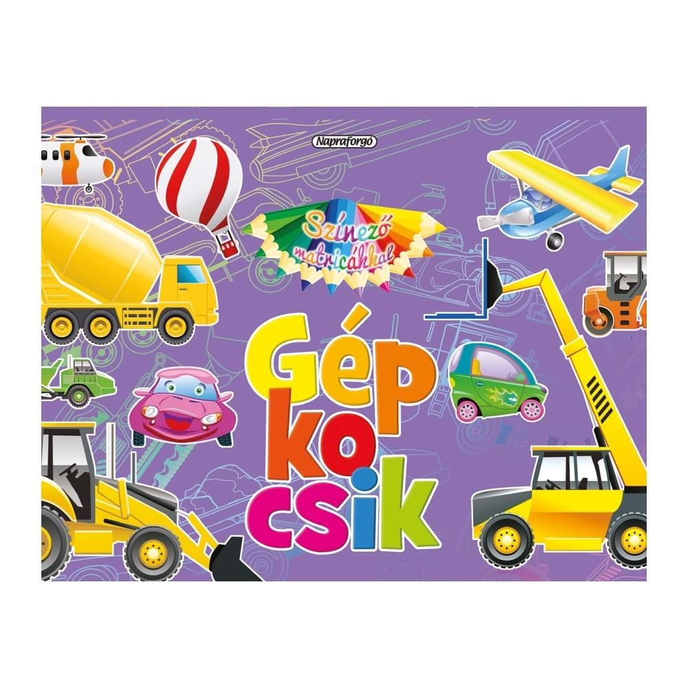 Színező matricákkal - Gépkocsik