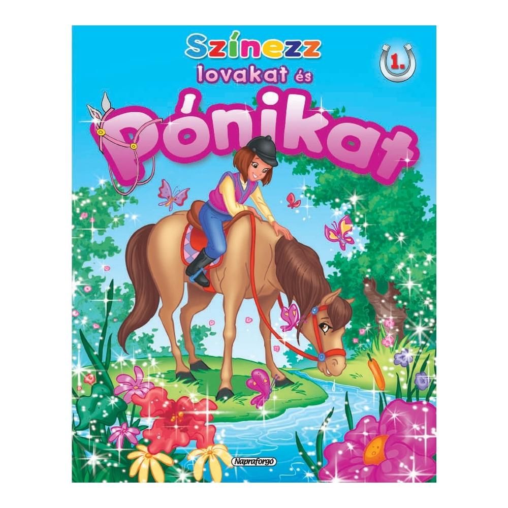 Színezz lovakat és pónikat - 1. (Itatás)
