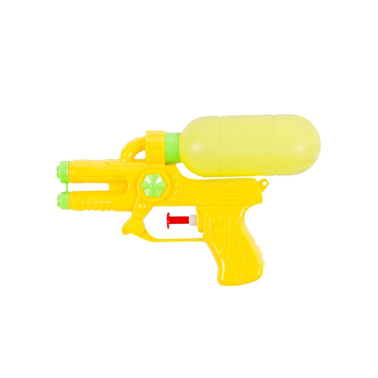 Tartályos vízipisztoly, 16 cm - sárga