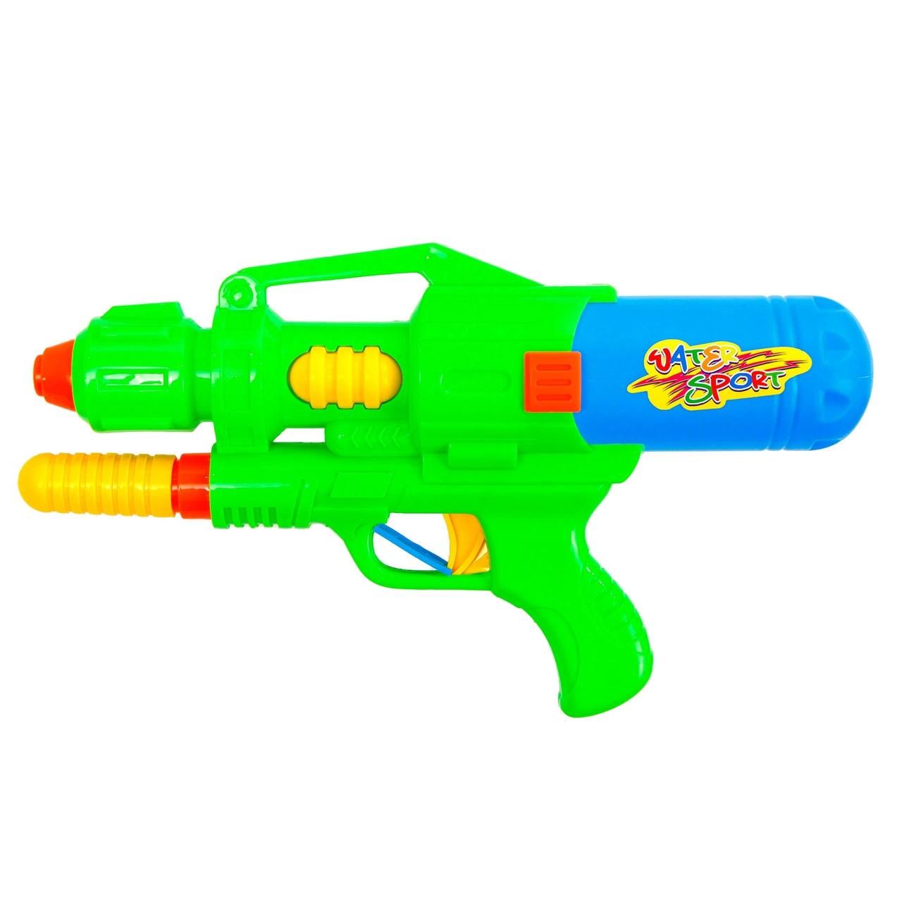 Tartályos vízipisztoly, 31 cm - zöld