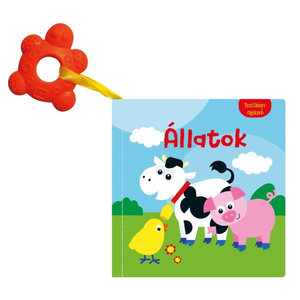 Textilkönyv rágókával - Állatok