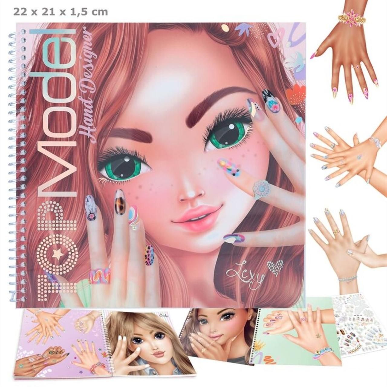 TOPModel Create Your Hand-Design színező könyv