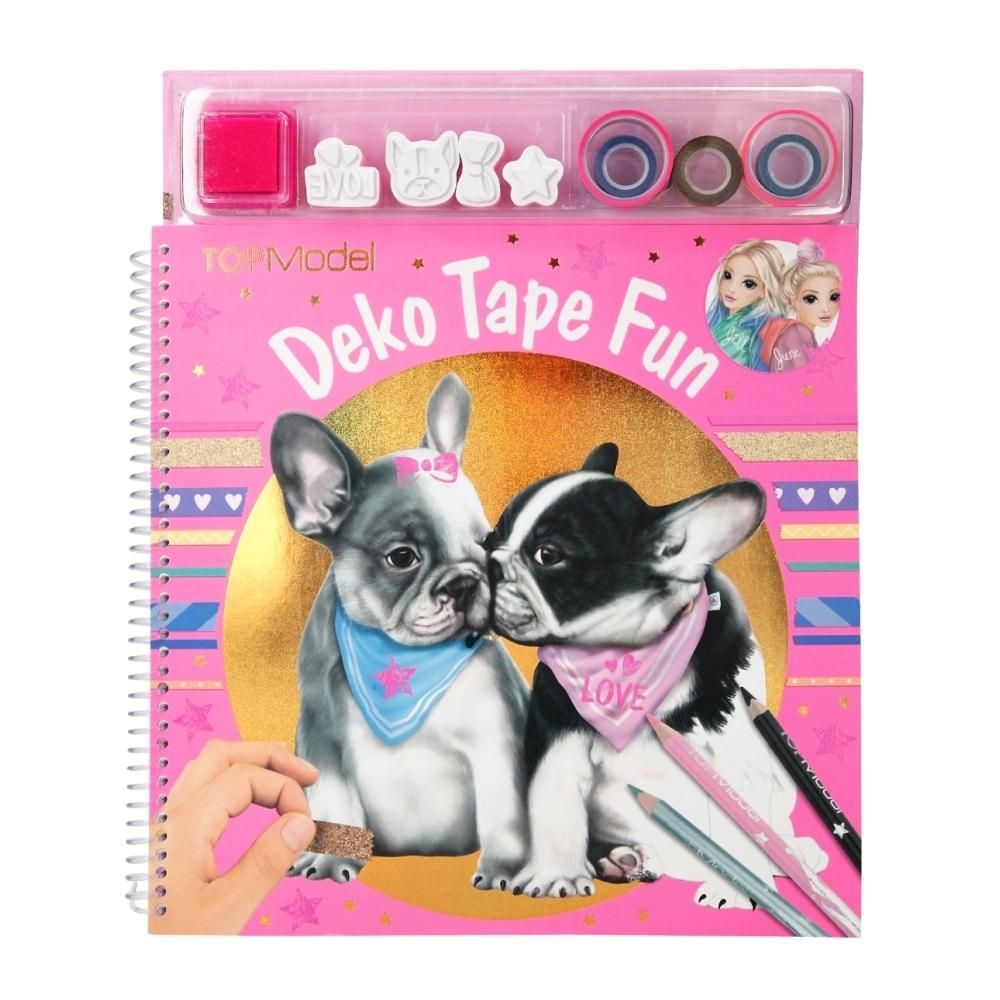 TOPModel Kutyusos divattervező nyomdával és dekorszalagokkal