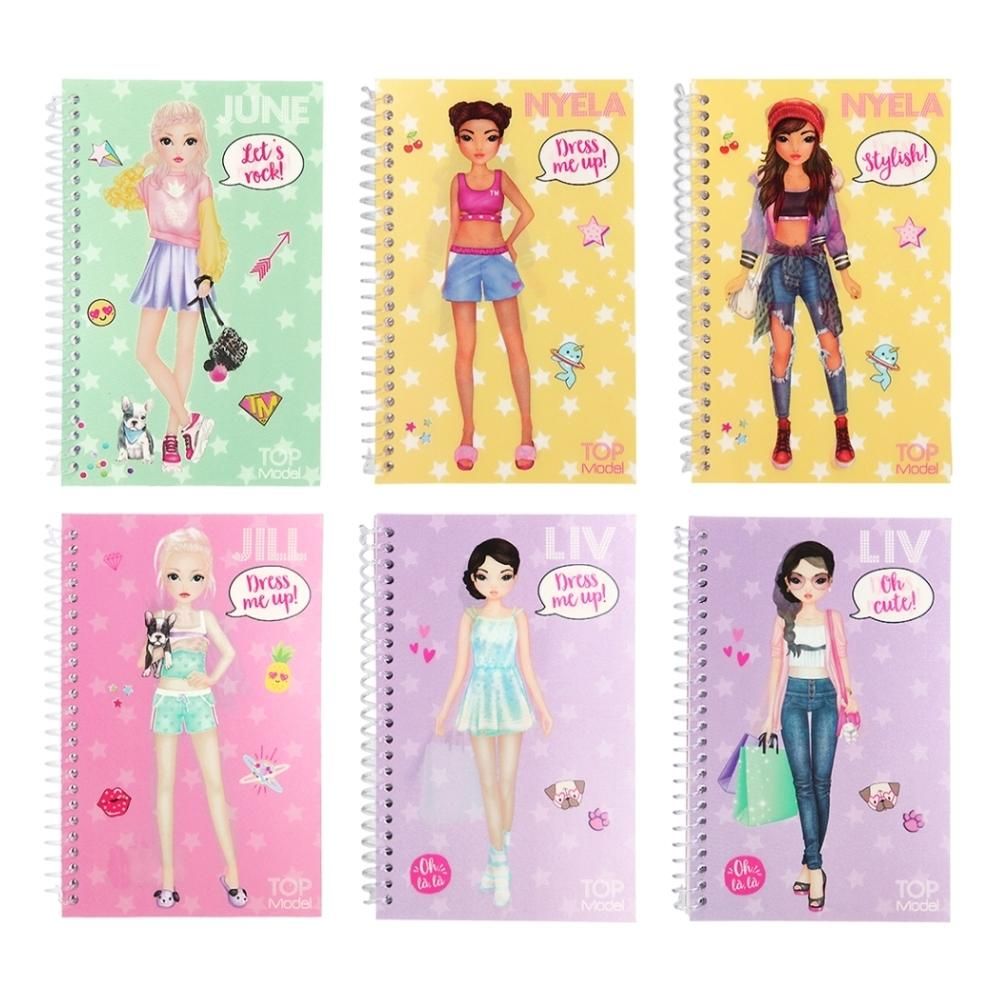 TOPModel Mini öltöztetős zsebnotesz (többféle)