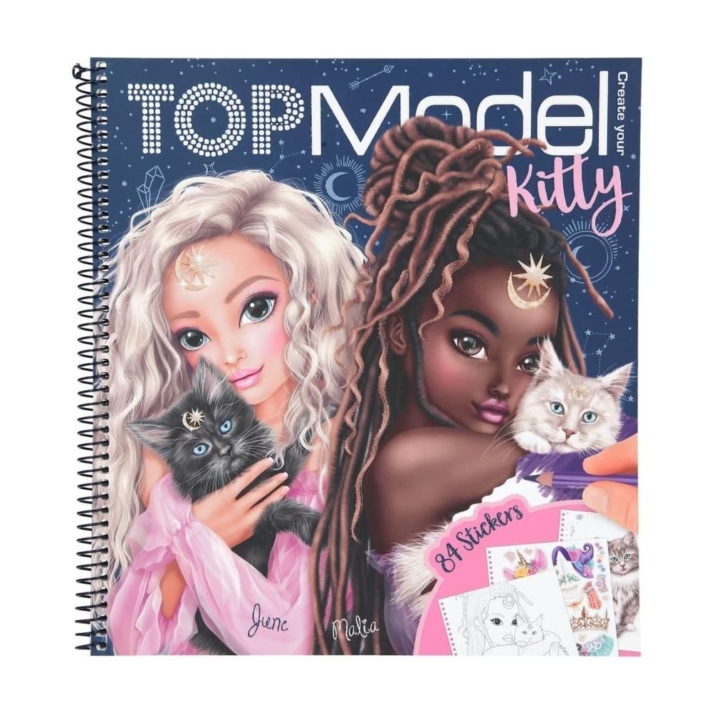 TOPModel Moonlight cicás ruhatervező matricás kifestőkönyv