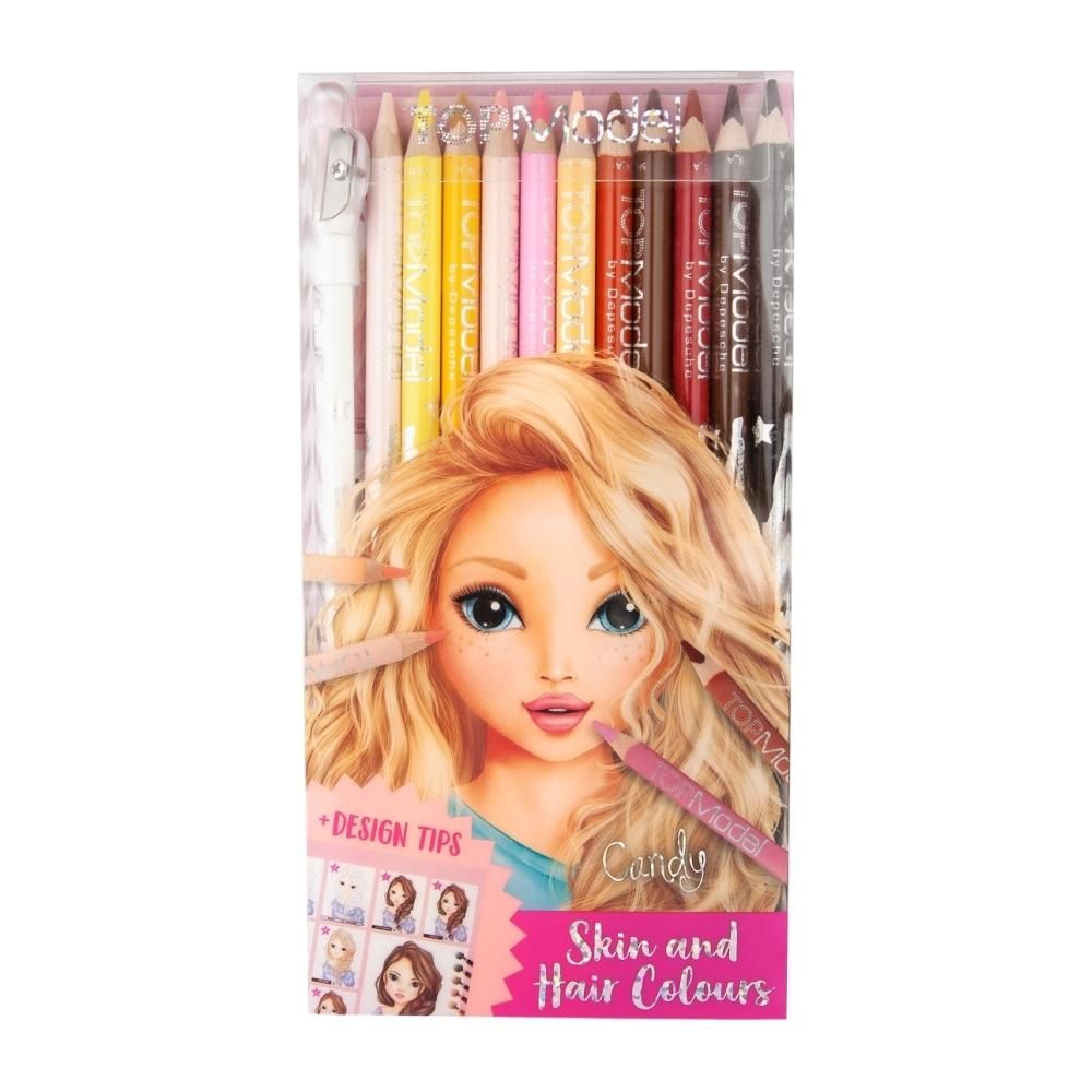 TOPModel Színesceruza készlet haj- és bőrszínekhez