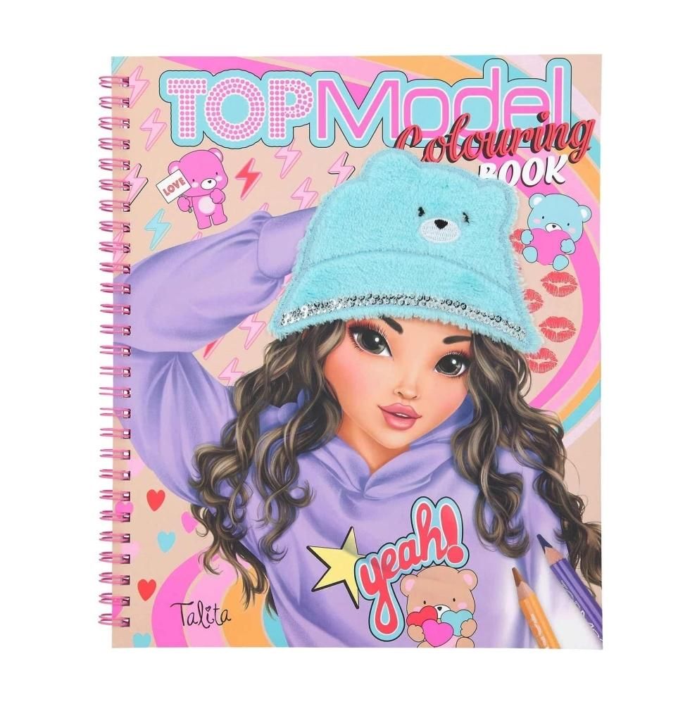 TOPModel Teddy Cool matricás kifestőkönyv