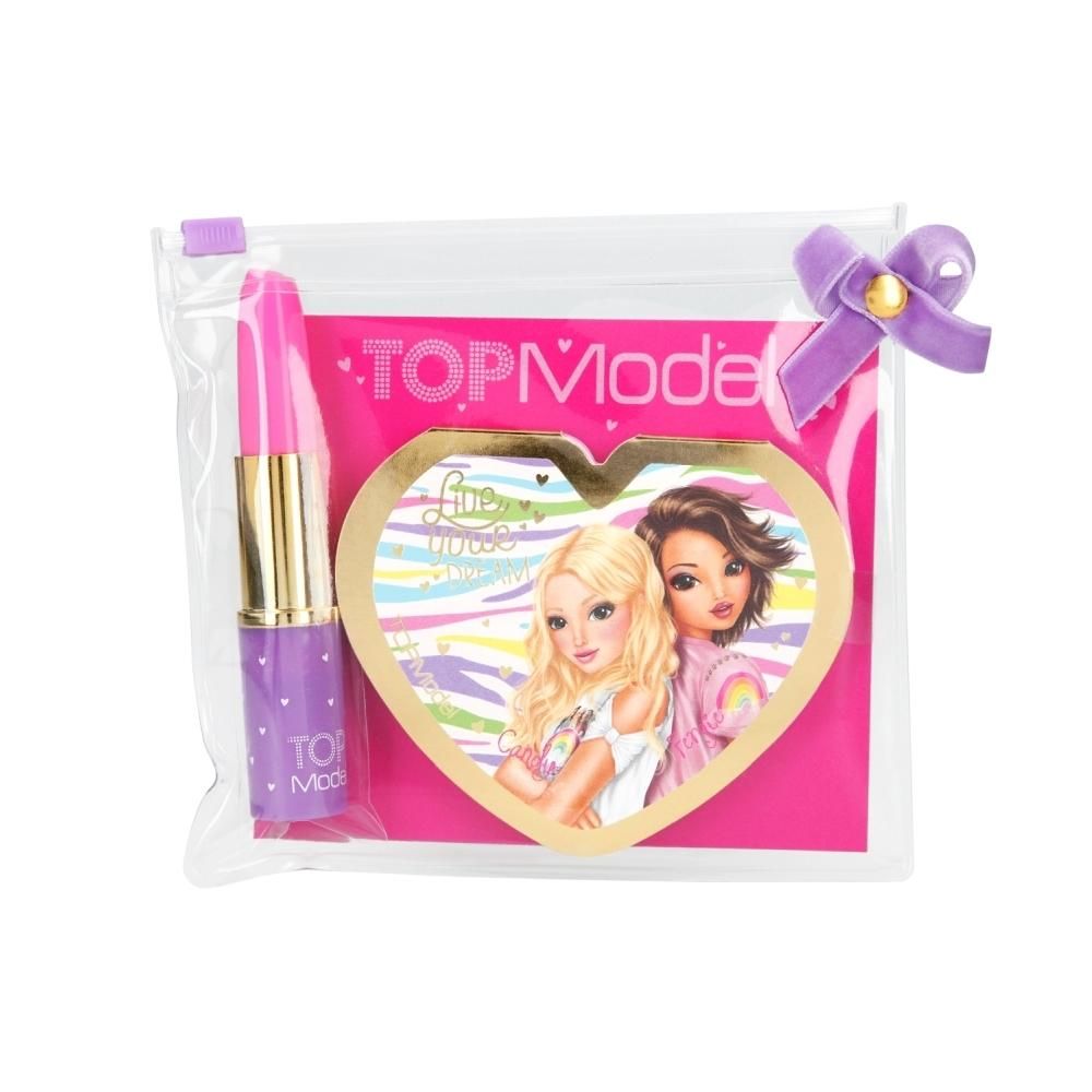 TOPModel Tükör alakú notesz rúzs tollal (kétféle)