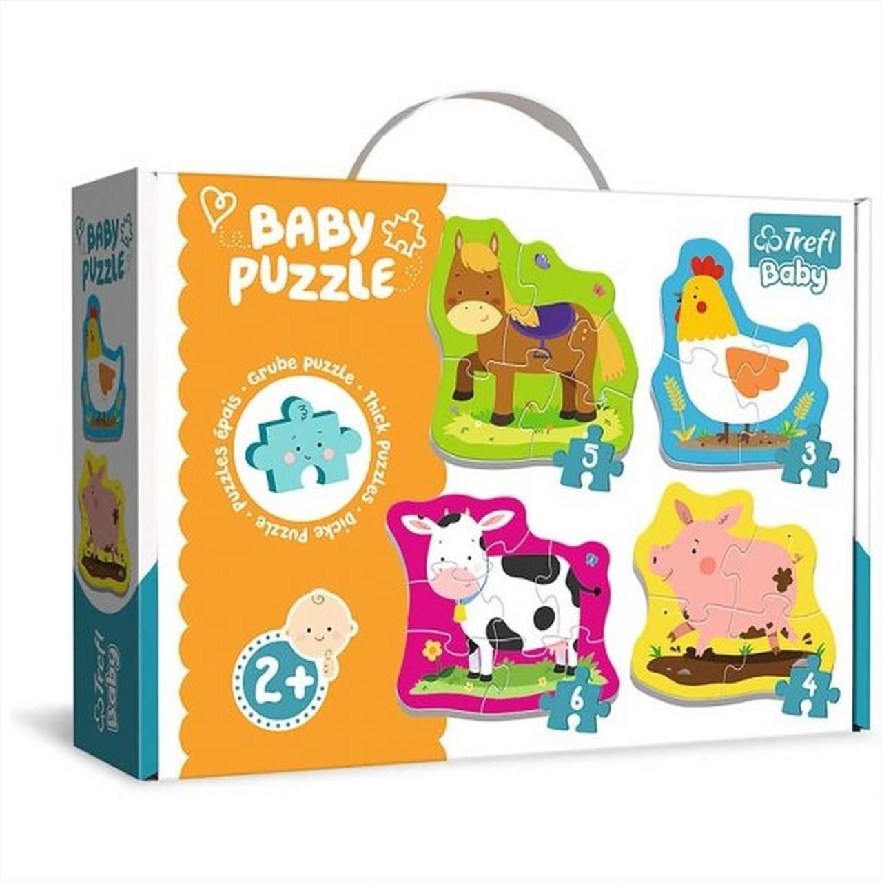 Trefl baby puzzle - Kisállatok a farmon (3, 4, 5, 6 db)