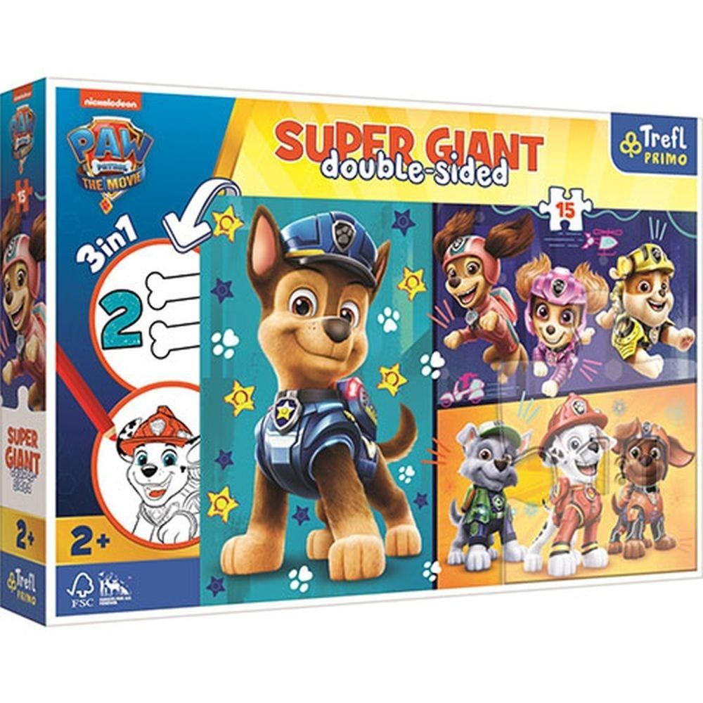 Trefl gigant puzzle 15 db - Mancs őrjárat vidám kutyák