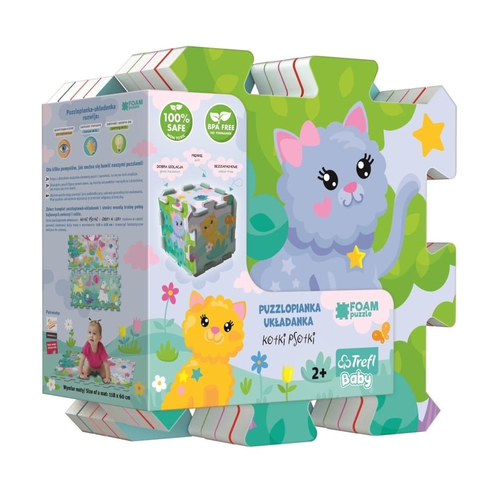 Trefl Habszivacs szőnyeg puzzle - Csintalan cicák