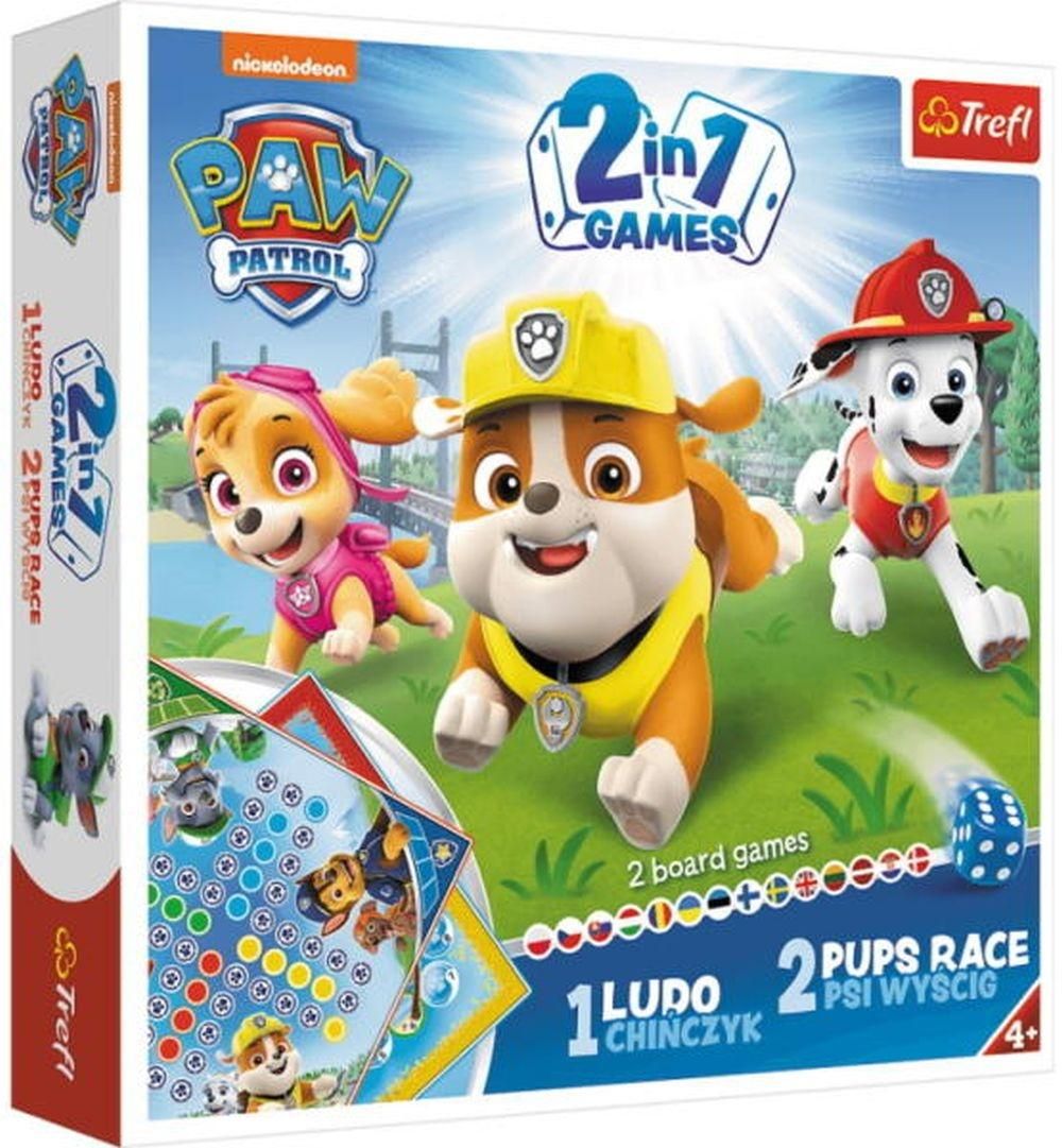 Trefl Ki nevet a végén? és Kutyaverseny 2 az 1-ben társasjáték - Mancs Őrjárat