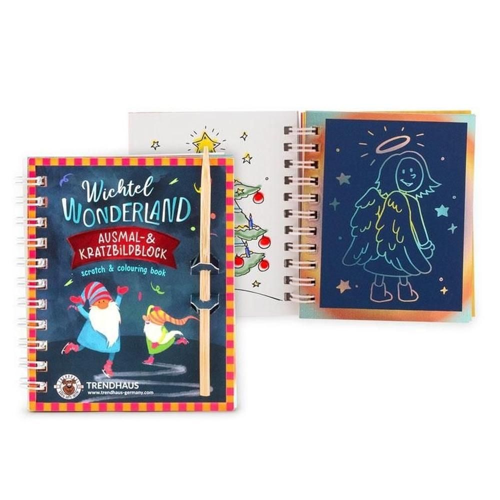 Trendhaus Karácsonyi színező és képkarc füzet 8,5x10,5 cm