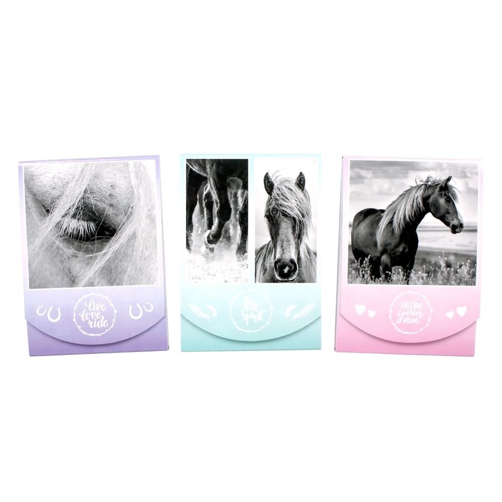 Trendhaus Lovas jegyzettömb, 50 lapos, mágneses zárral, 3 féle