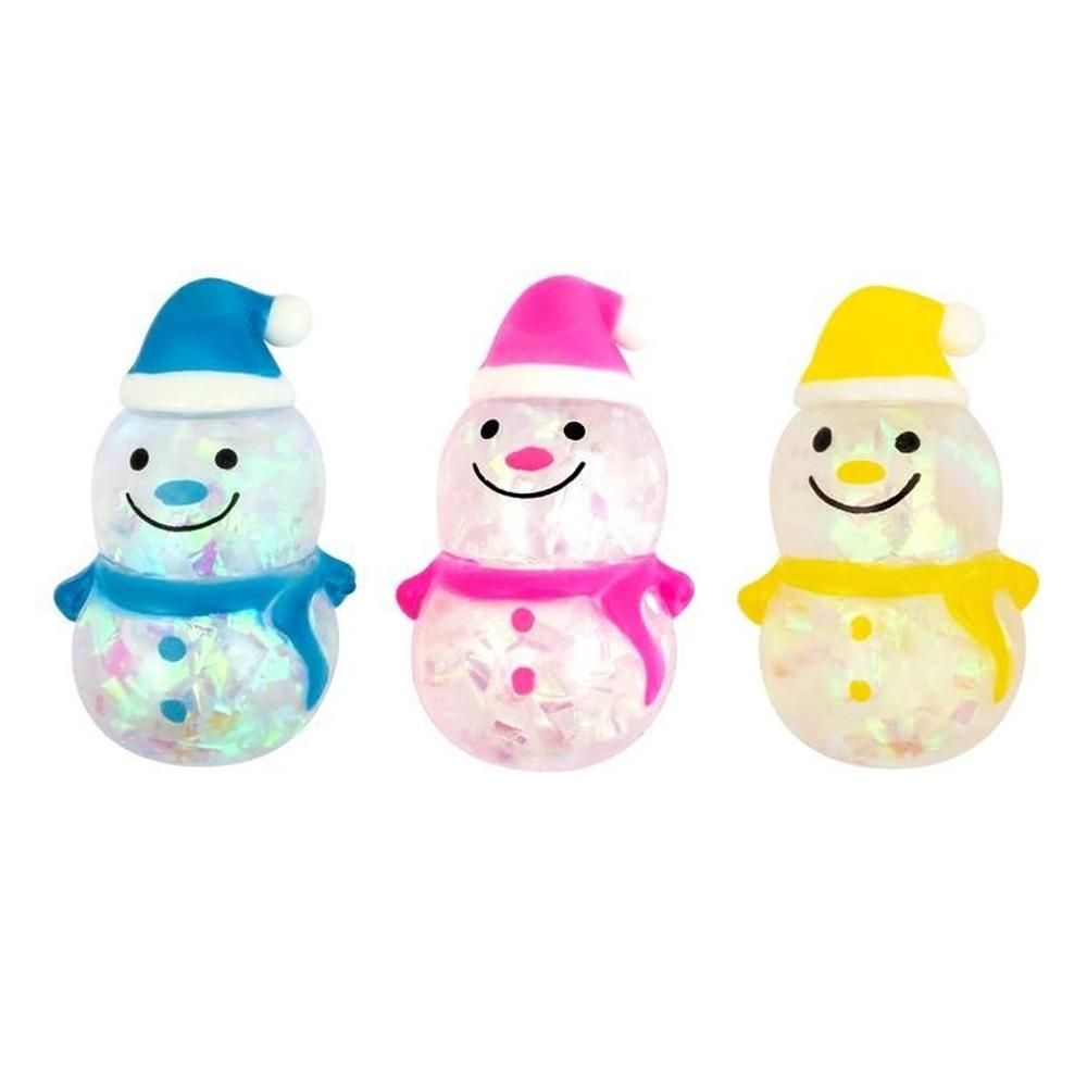 Trendhaus Splashy csillámos hóember, 3 féle