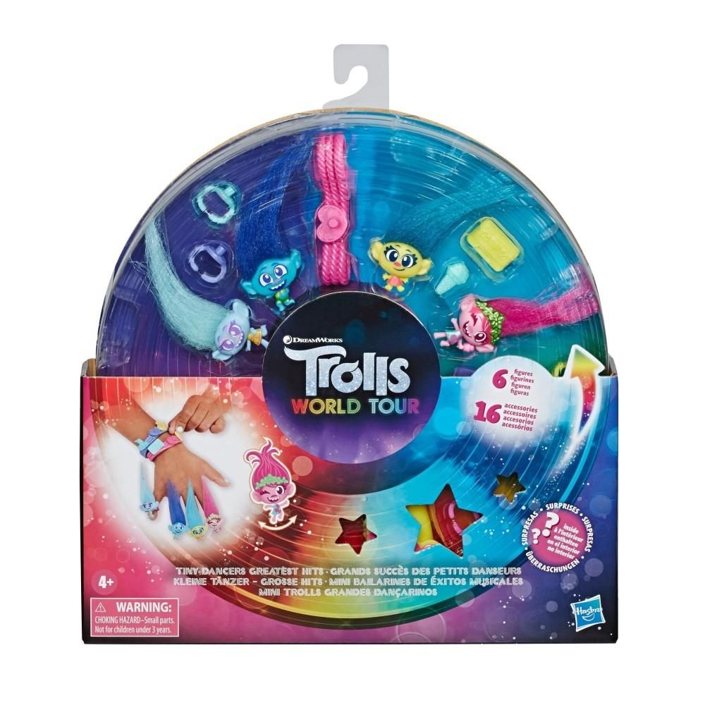 Trollok Csillogó táncoló figurák a legjobb slágerekkel, 6 figurával (többféle)