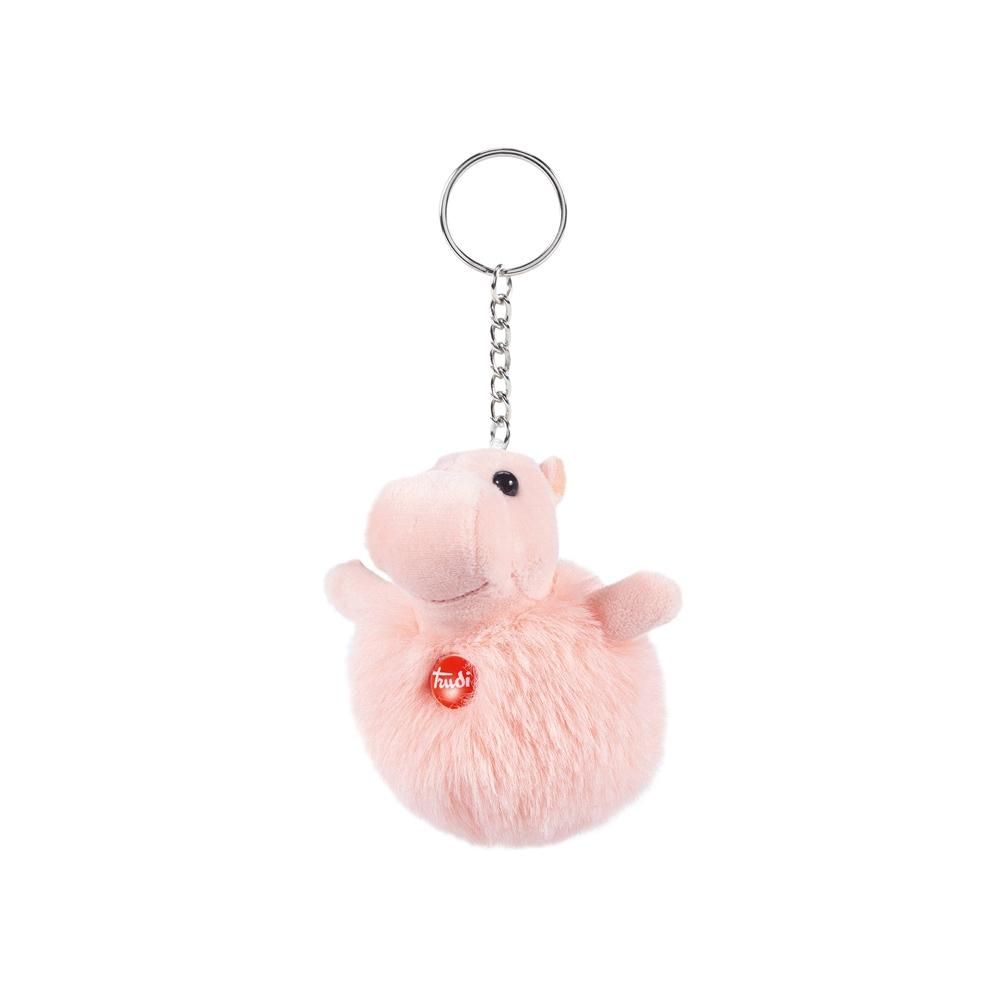 Trudi állatos plüss gombóc kulcstartók - víziló