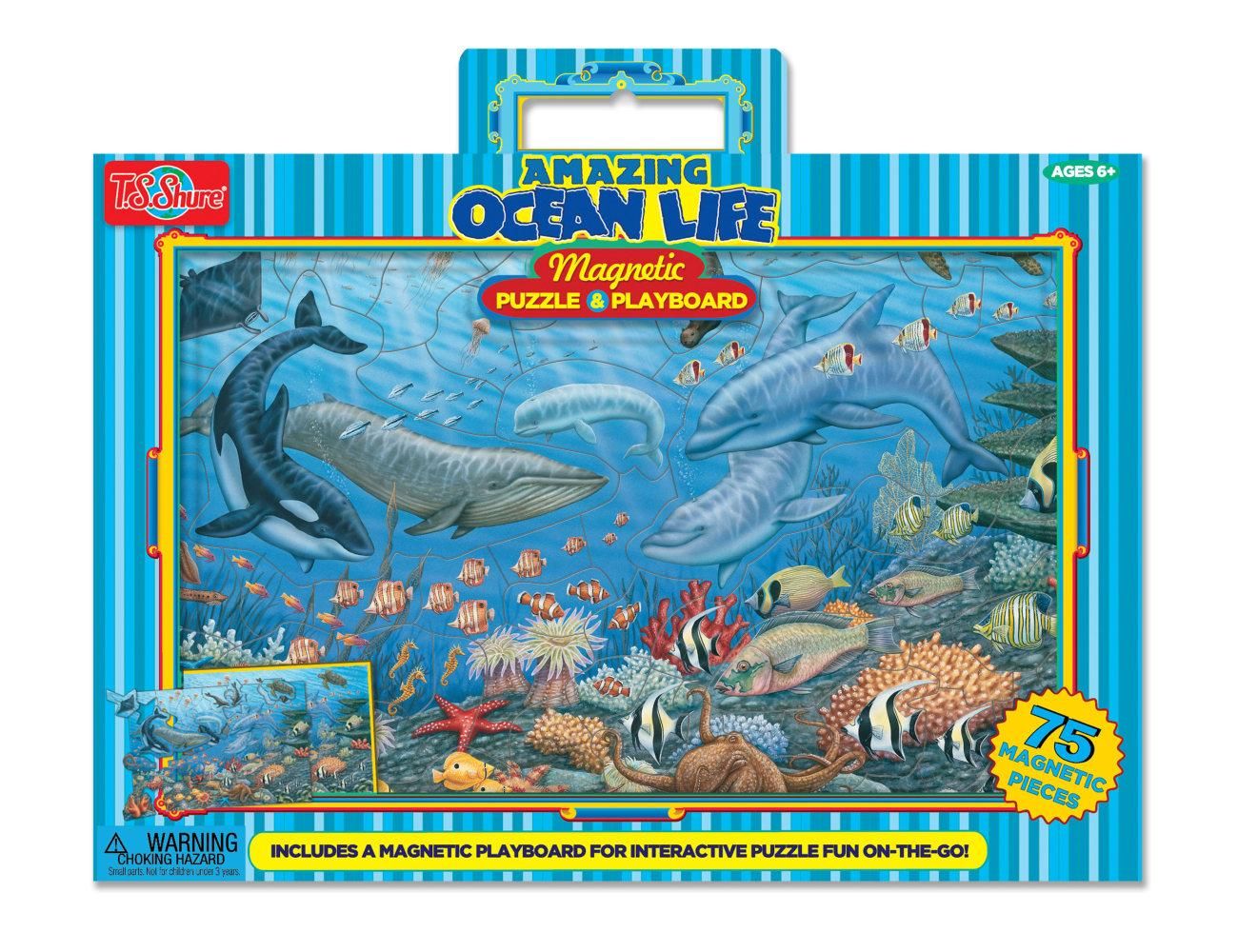 T.S. Shure Mágneses tábla puzzle - az óceán világa