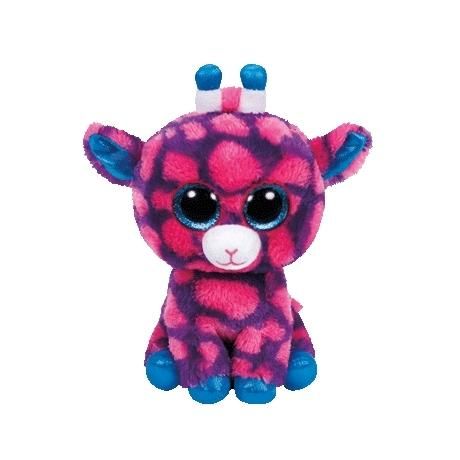 TY Plüss Beanie Boos, 15 cm - Sky High rózsaszín zsiráf