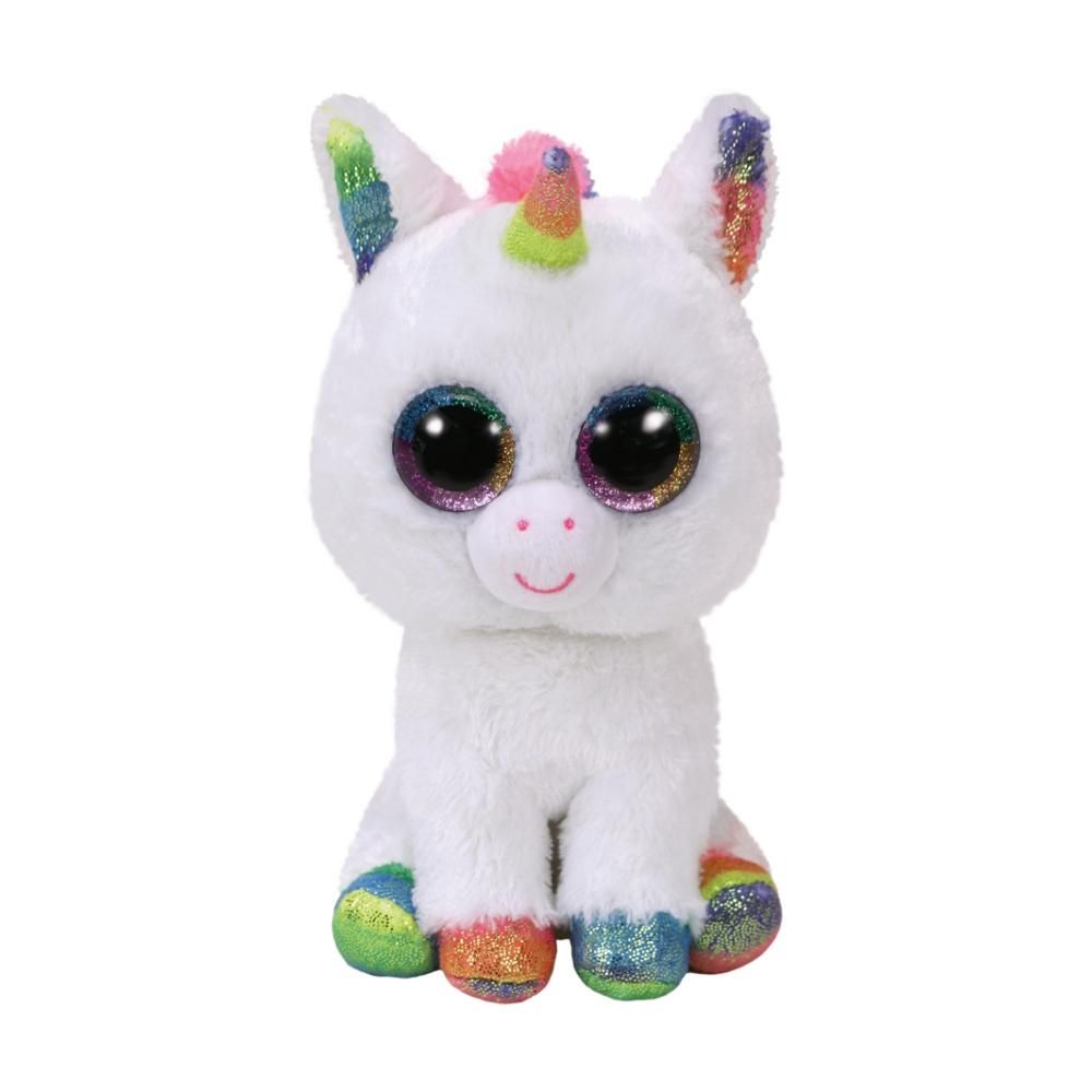 TY Plüss Beanie Boos, 24 cm - Pixy fehér unikornis