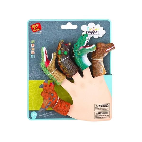 Ujjbáb készlet - dinók, 5 db-os